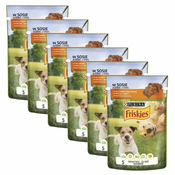 FRISKIES Adult vrečka za odrasle pse s piščancem in korenčkom v soku 6 x 85 g