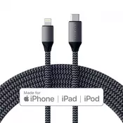 SATECHI TYPE-C TO LIGHTNI NG CHARGING CABLE - SPACE