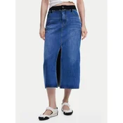 Desigual Jeans krilo 25SWFD02 Modra Regular Fit