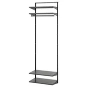BOAXEL Garderobni sestav, antracit, 62x40x201 cm