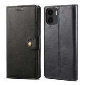 LENUO Usnjen preklopni ovitek za Redmi A1/A2, črna