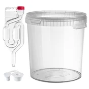 KADAX Fermentacijska posoda 33L vedro za vino, liker, pivo, jabolčnik + plutasta tuba, (5000355463)