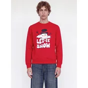 JACK & JONES Majica JJXMAS FUN oranžna / rdeča / črna / bela