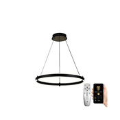 Brilagi-LED Luster sa prigušivacem na sajli CIRCLE LED/85W/230V 3000-6500K crna + daljinski upravljac