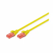 DIGITUS KABEL PATCH UTP Cat 6   2,00m  RJ45 1Gbit Digitus - rumen (DK-1617-020/Y), (21101712)