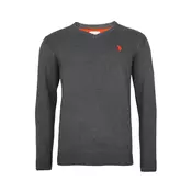 U.S. POLO ASSN. Pulover  antracit / oranžno rdeča