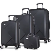 MyValice Set kofera 1369, 4 dela, Crni