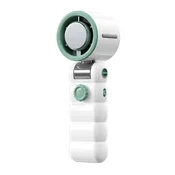 INF Zložljiv ročni ventilator z ledenim hlajenjem in 199-stopenjskim turbo White+green, (5000324874)