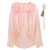 meri meri otroški kostum iridescent sequin cape