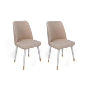 Hanah Home Set stolica Hugo, 50x90x49 cm, 2 komada, Krem