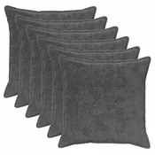 vidaXL Prevleka za blazino 6 kos HOUTEN Temno siva 60 x 60 cm