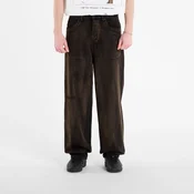 Jeans PLEASURES Oil Baggy Jeans Dark Brown 28