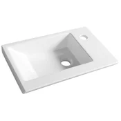 AQUALINE Elegantno Keramično Umivalnik ZORAN 45x27,5 cm Bela