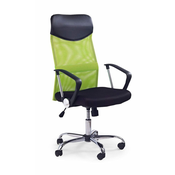 Halmar Vire pisarniški stol z naslonjali za roke - zelen/črn