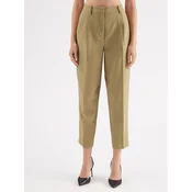 Bruuns Bazaar Hlače iz tkanine Cindy BBW2393 Zelena Loose Fit