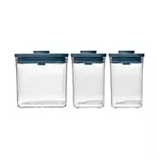 3-piece POP food container set, plastic, Storm Blue - OXO