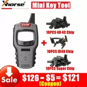Global Version Xhorse VVDI Mini Key Tool Remote Key Programmer With Free 96bit 48-Clone Function with Super Chip or ID48 Chip