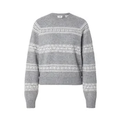 LEVIS  Pulover JOLIE FAIRISLE pegasto siva/bela