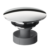 Nadomestni vtič za odpadke Click-Clack 72 mm, krom - Chrome - Silfra - 24 - Plastika - 14