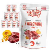 shumee TufTuf VREČKA MOKRIH PASJIH HRAN Z MLETO GOVEDINO IN BUČO 10 x 100 g