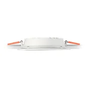 ideal lux LED vgradna stropna svetilka Groove okrogla 3.000K 11,8cm - Dnevna soba / jedilnica - Sodobni - bela - Kovina
