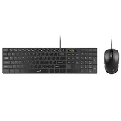 GENIUS Set tastatura + miš SlimStar C126 USB YU crni