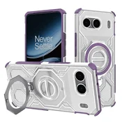 Hibridni ovitek Carbon Shield Pro za OnePlus Nord 4 - purple transparent