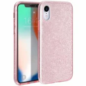 Silikonski ovitek z bleščicami Bling za iPhone 15 Pro Max - roza