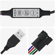 LED traka 2 pcs Crna i višenamjenska 1745 mm Bakar i plastika