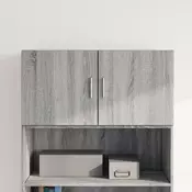 Vidaxl vidaXL Stenska omarica, siva, hrast sonoma, 80x42,5x40 cm