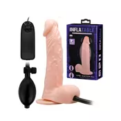 Dildo Inflatable 3, Na naduvavanje, 19cm, Boja kože