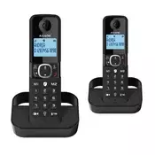 ALCATEL F860 DUO bežični telefon, DECT, crna