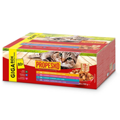 Propesko Cat Adult GIGA BOX vrečke govedina/piščanec/losos/jagnjetina v omaki 80 x 100 g