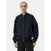 Save The Duck Bomber jakna D32105W TWIL20 Mornarsko modra Oversize