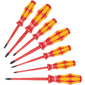 WERA Set šrafcigera 160 iSS 7/1 Kraftform Plus crveni