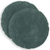 vidaXL Prevleka za blazino 2 pcs HEERLEN Morsko modra O 40 cm