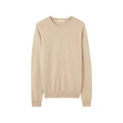 GOBI Cashmere Pulover Womens Essential Cashmere Crewneck Sweater šampanjec
