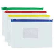 Futrola za dokumente, A5, PP, sa zatvaracem, 140 mikrona, PANTA PLAST, razne boje 80023