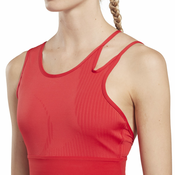 Reebok KNIT TRAINING CROP, majica, crvena HT6109