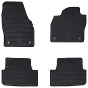 vidaXL Avto preproga 4 pcs Črna Guma