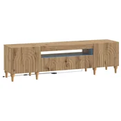 vidaXL LED TV omarica Artisan hrast Inženirski les