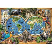 Clementoni Puzzle Neverjetni svet živali 300 kosov
