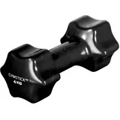 Gymstick Studio Dumbbell uteg, crni, 4 kg