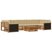 Set vanjskih sofa 8 pcs Prirodna i bež