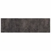 vidaXL Kuhinjska preproga črn beton 180 x 60 cm 100% poliamid Pralna