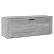 Vidaxl Omarica za čevlje siva sonoma 100x35x38 cm inženirski les
