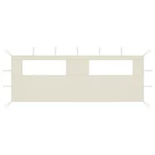 vidaXL 3070413  Gazebo Sidewall with Windows 6x2 m Cream (315302)