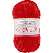 Schoeller + Stahl Chenille 90290-06 Red Pletilna preja