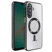 AVIZAR Ovitek za Samsung Galaxy A26, združljiv z MagSafe, s kromiranim robom, Črna, (5000189466)