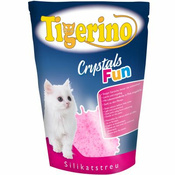 Tigerino Crystals Fun - šareni mačji pijesak - plavi 5 l